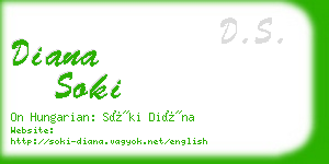 diana soki business card